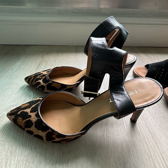 Nine West animal print open Back sandal - Picture 2 of 5